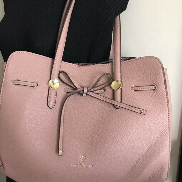 NANETTE LEPORE Large Leather Dusty Pink Handle Bag - Picture 3 of 8